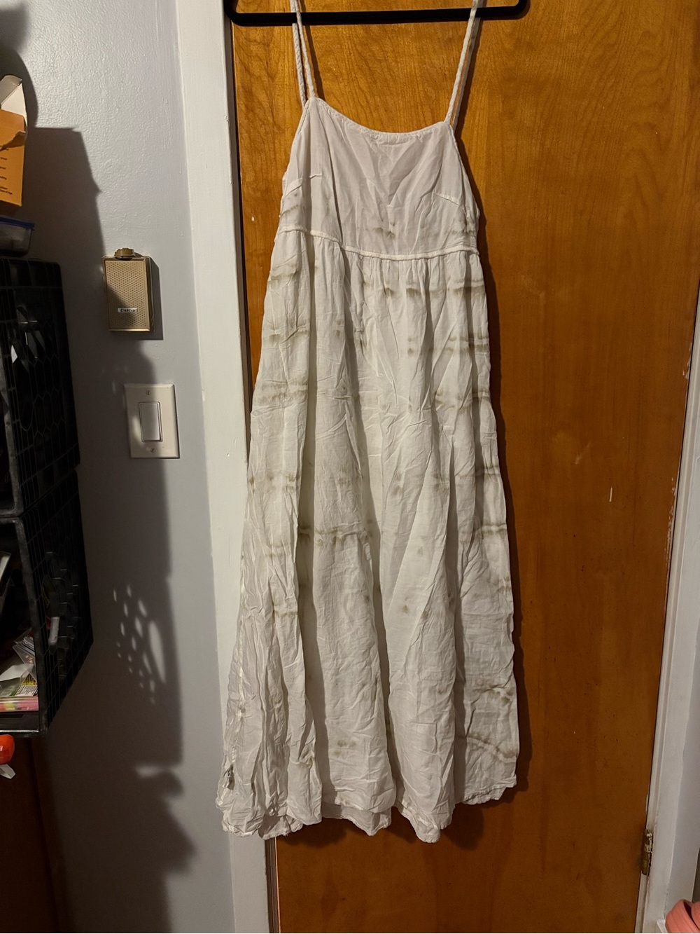 aerie White Maxi Slip Dress
